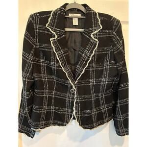 Dress Barn Holiday Tweed Blazer Size 12